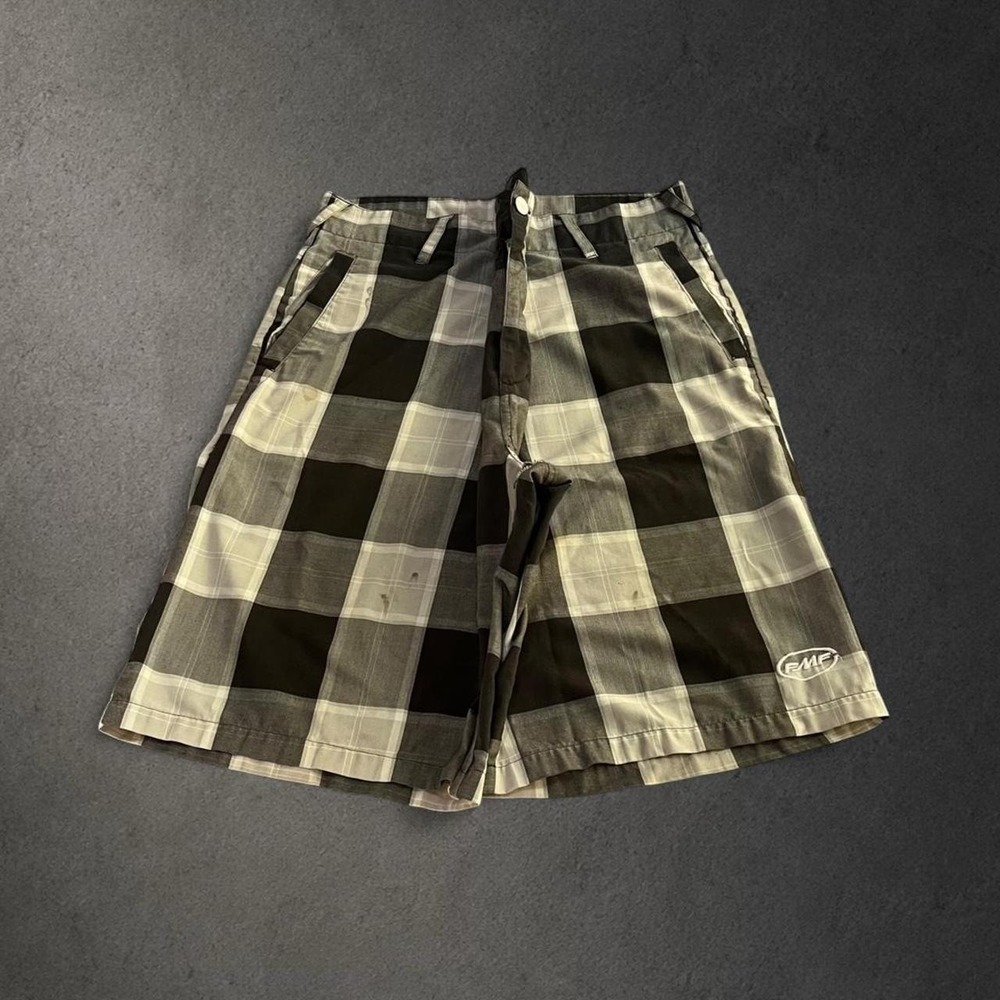 Y2K 2000s Grunge Indie Skater Workwear Streetwear Hip Hop Baggy Plaid Shorts